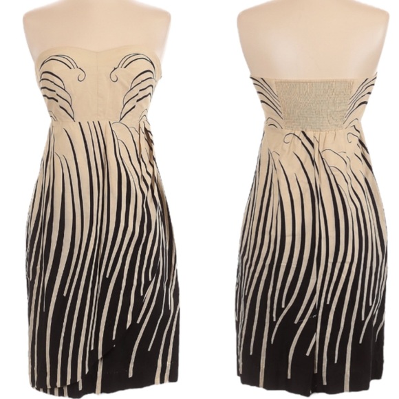 Moulinette Soeurs Dresses & Skirts - Moulinette Soeurs Strapless Dress in Black and Cream